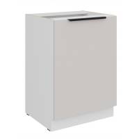 Szafka kuchenna dolna 60 cm kaszmir + biały CAROL 60 D 1F BB